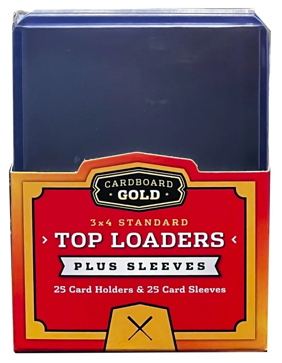 Cardboard Gold 3X4 Toploaders 35pt Point Standard Sized Cards 1 25 Count Sleeves Included.