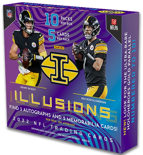 2022 Panini Illusions NFL Trading Card Hobby Box