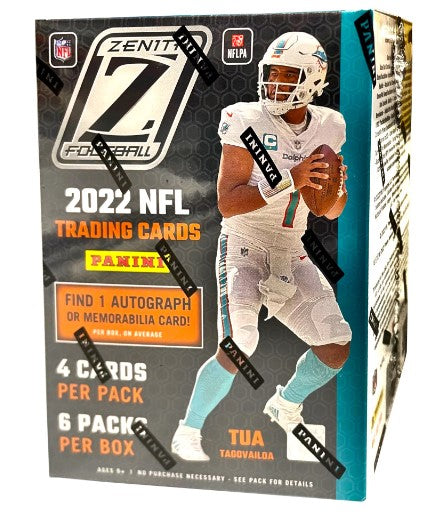 2022 Zenith NFL Trading Cards Blaster Box